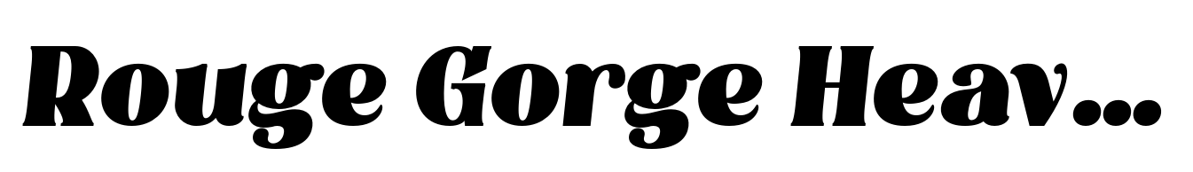 Rouge Gorge Heavy Semi Condensed Italic